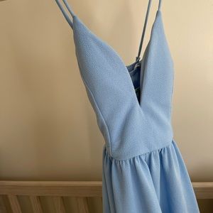 Baby Blue Skater Easter Short Dress